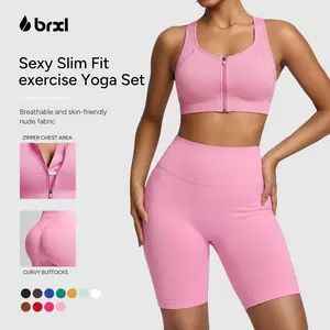 BRXL【Discount for live】Workout Shorts Women 2.5"/ 3.6" Scrunch Butt Biker Shorts Tummy Control Seamless High Waisted Gym Shorts-brxl-3