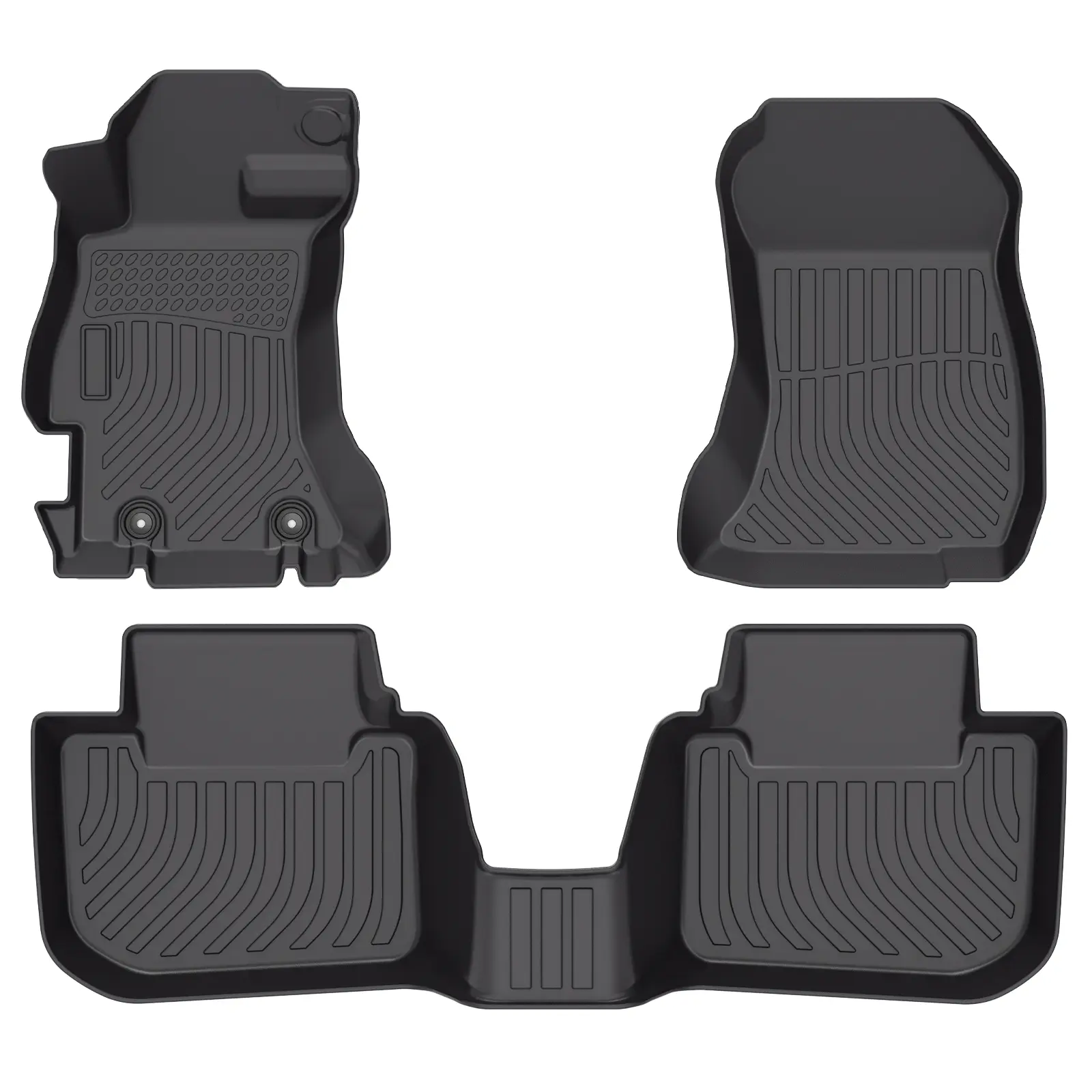 KELCSEECS Subaru Impreza 2012-2016, WRX & WRX STi 2015-2021, Crosstrek & Crosstrek XV 2013-2017 Floor Mats & Cargo Liners All-Weather TPE Front & Rear Row & Trunk Mats  Accessories Non-Slip Custom Fit Waterproof Easy Clean Eco-Friendly Safe 3D Scans