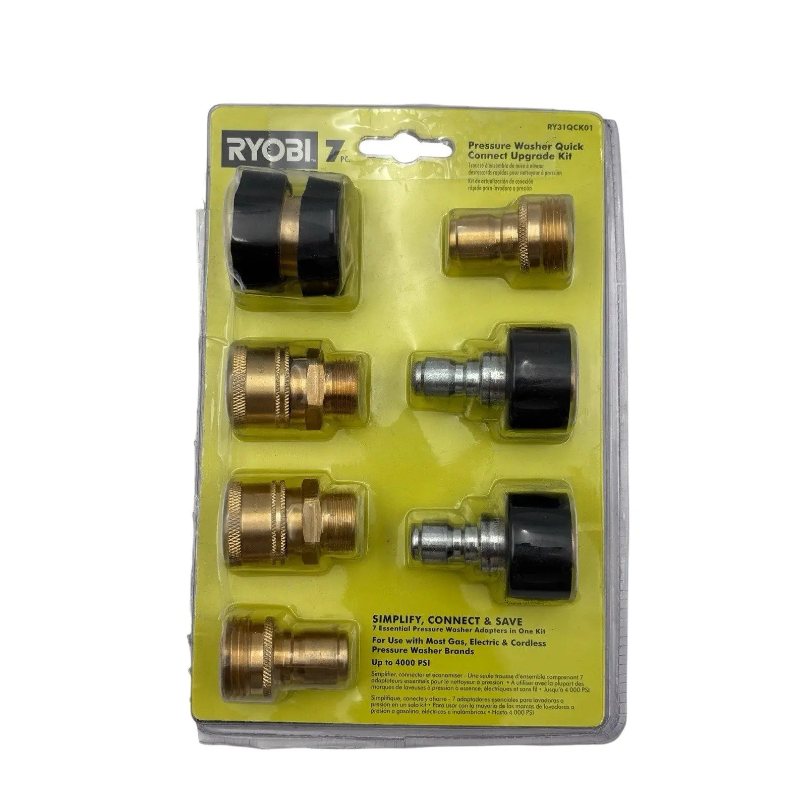 RYOBI 7-Piece Pressure Washer Quick Connect Upgrade Kit