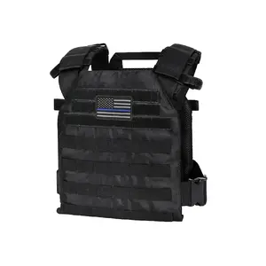 Lightweight Adjustable Vest, Tactical Training Outdoor Plate Carrier with Patch, Casual Zipper Chest Bag for Outdoor Sports Day, Fashion Vest Bag for Daily Used, Tactical Equipment