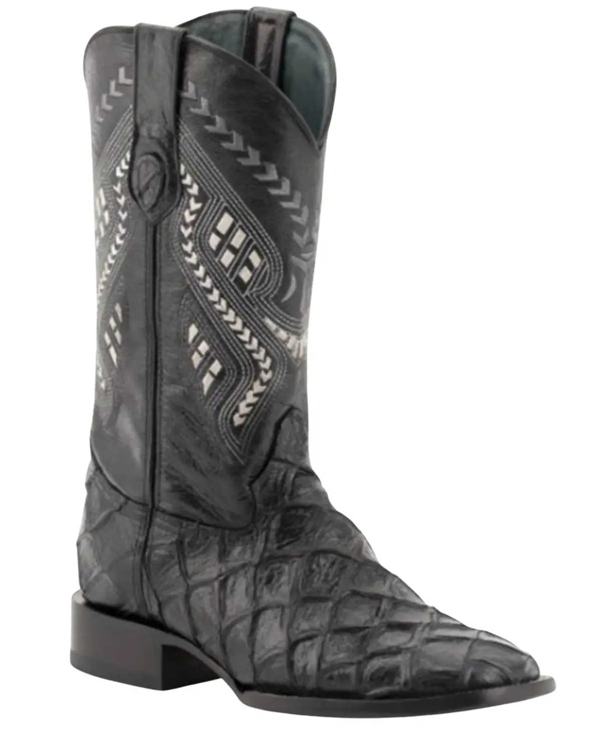 Ferrini Men's Men'S Bronco Pirarucu Print Western Boot Stockman Square Toe - 43393-04