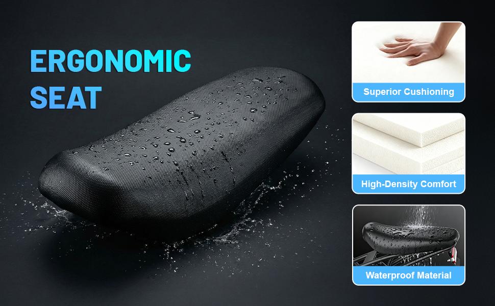 ASKMY E500 E-Bike Replacement Parts & Accessories – Battery, Motor, Wide Tires, Brake Lever, Throttle, Pedals & Seat, Spare Parts Kit for Off-Road Riding