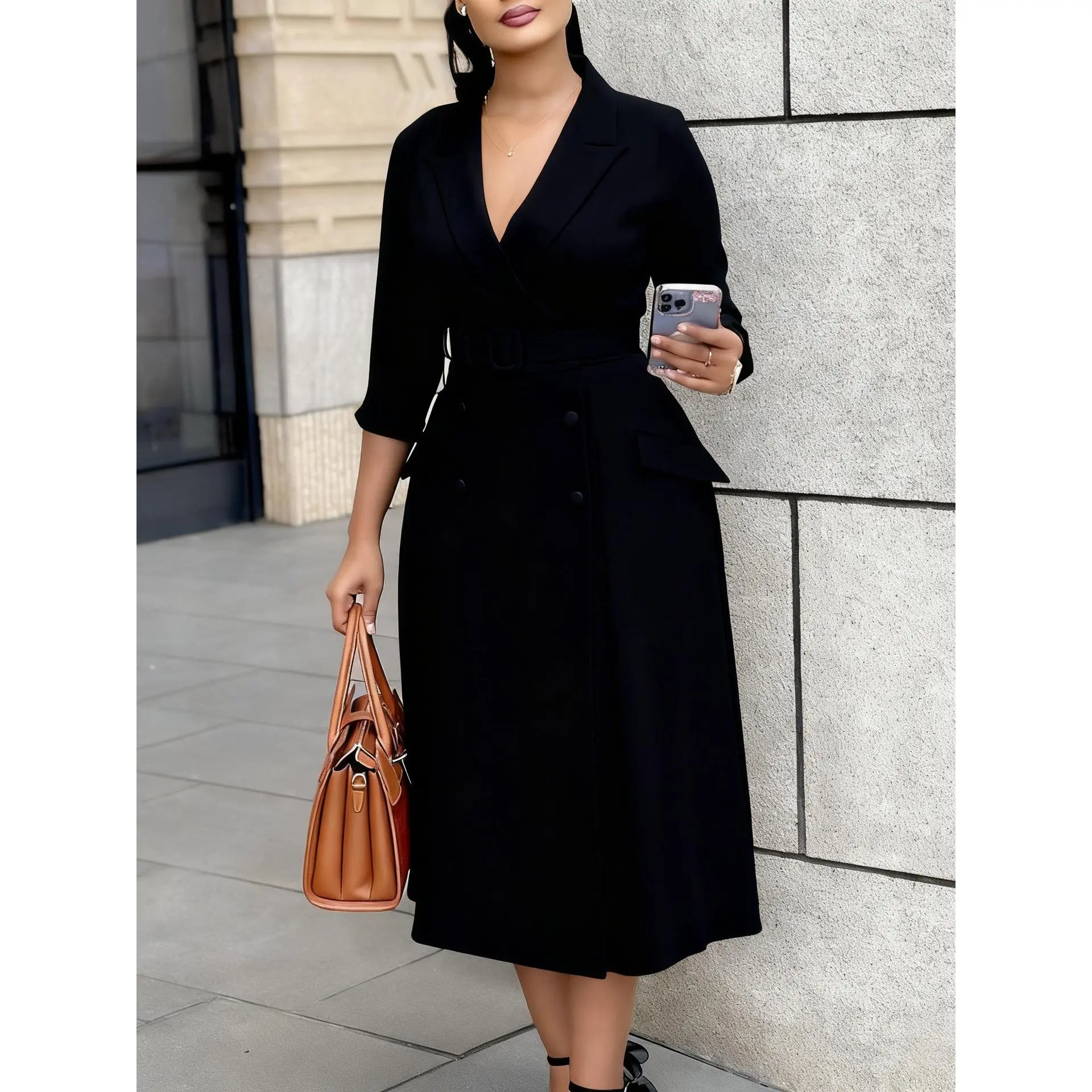 navy blue dress for baby girl How to wear a dress in winter || Fashionblog Berlin main image 1