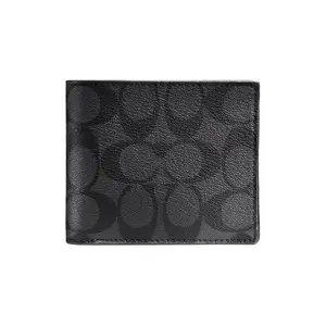 COACH 3-in-1 Wallet with Coated Canvas in Classic Monogram for Men