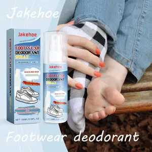 Jakehoe Shoes Socks Deodorant Spray Eliminate Sweaty Odors Lasting Mint Fragrance Convenient Daily Footwear Deodorant Spray