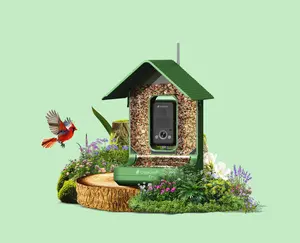 ChirpCam Smart Bird Feeder with 4K Camera - Ultimate Backyard Bird Watching Experience - Crystal Clear Day Night Vision - AI Bird Identification - Live Stream Alert - Outdoor Durability