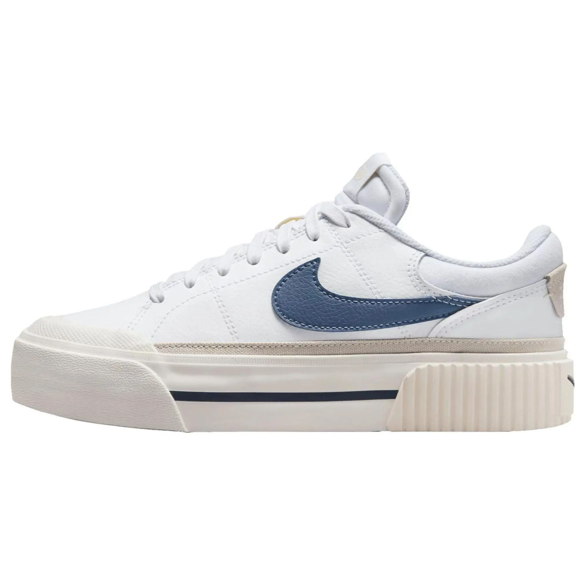 Nike Court Legacy White Diffused Blue Versatile Comfort Low Top Skate Shoes Women's DM7590-104