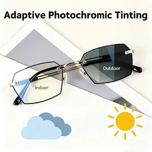 2026 Photochromic Reading Glasses for Men & Women - Blue Light Blocking, Sun Protection, Lightweight, Long-Wear Comfort, High-Quality Eyewear, Ideal Parent Gift