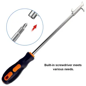 [Summervibes] 5-in-1 Tire Repair Tool, Tire Groove & Stone Remover, Stainless Steel Tire Cleaning Pick with Hook & Screwdriver for Car Maintenance