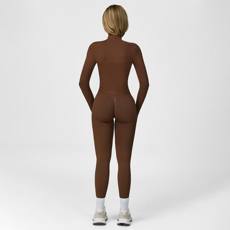 Women's Solid Criss Cross Crop Tank Top & High Waist Leggings & Zip Up Crop Jacket Tracksuit Set by MFVIM - Breathable Comfortable Outfits for Yoga, Gym, Workouts, Running, Yoga Wear, Workout Gym Clothing, Gym Sportswear, Casual Activewear