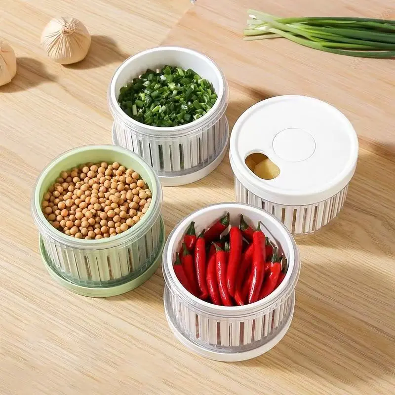 Ampoule Garlic Storage Box Kitchen Organizer, Durable Ampoule Garlic Storage Container for Kitchen Organization & Daily Use