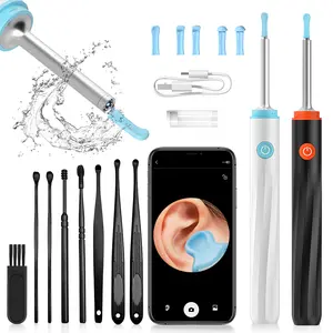 1pc Ear Wax Removal, Ear Cleaner with Camera with 5pcs Silicone Earplug Set, 8pcs Traditional Ear Spoon, Earwax Removal Tool, Earwax Removal Products