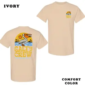 Salty Crew Pelican Tee – Coastal Summer Graphic T-Shirt, Casual Comfort Fit, Front & Back Print, Outdoor Beachwear, Surf Lifestyle Shirt, Summer Streetwear