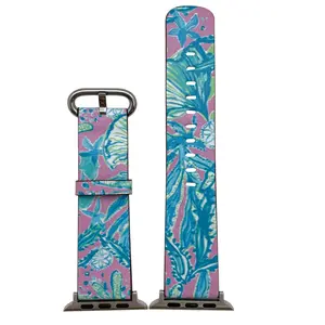 Olivia Pratt Abstract Faux Leather Watch Band #10