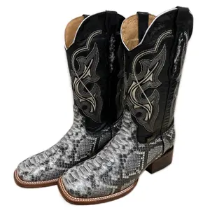 Imitation Python Natural Men Boots
