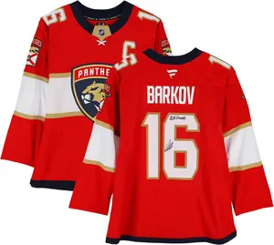 Aleksander Barkov Florida Panthers Autographed Red Fanatics Premium Jersey with "B2B" Champs Inscription - Fanatics Authentic Certified