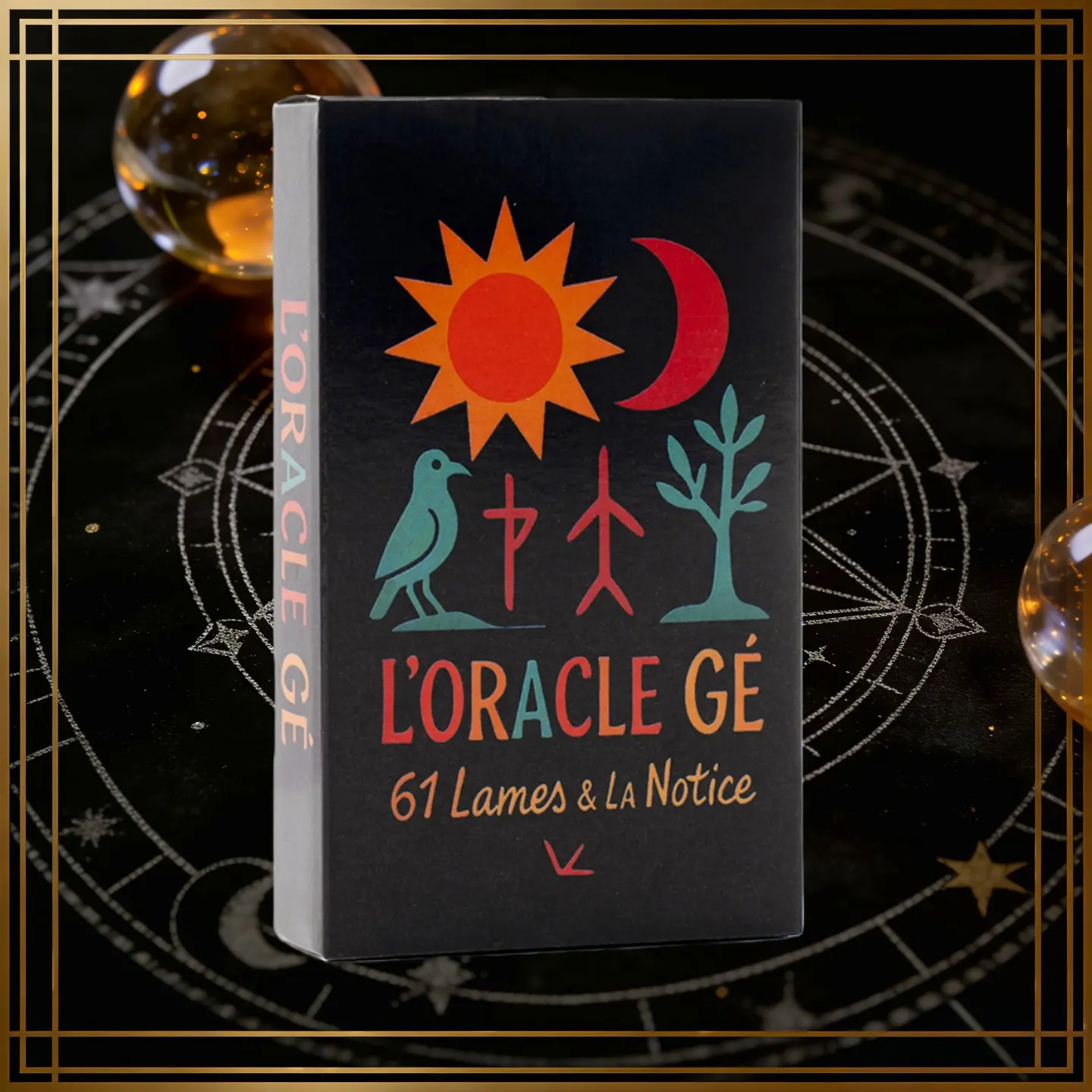 Oracle Style Oracle Cards with Instructions, Unique Design for Collectors, Perfect Gift for Enthusiasts, High-Quality Material