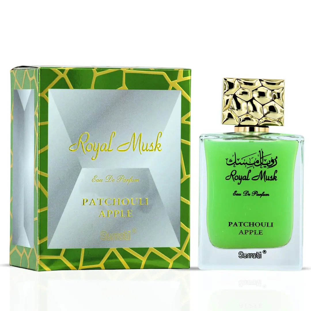 Royal Musk Patchouli Apple EDP 100ML (3.4 OZ) by SURRATI, Exotic Fragrances for Men & Women. Royal Musk Patchouli Apple EDP 100ML (3.4 OZ) by SURRATI, Exotic Fragrances for Men & Women.