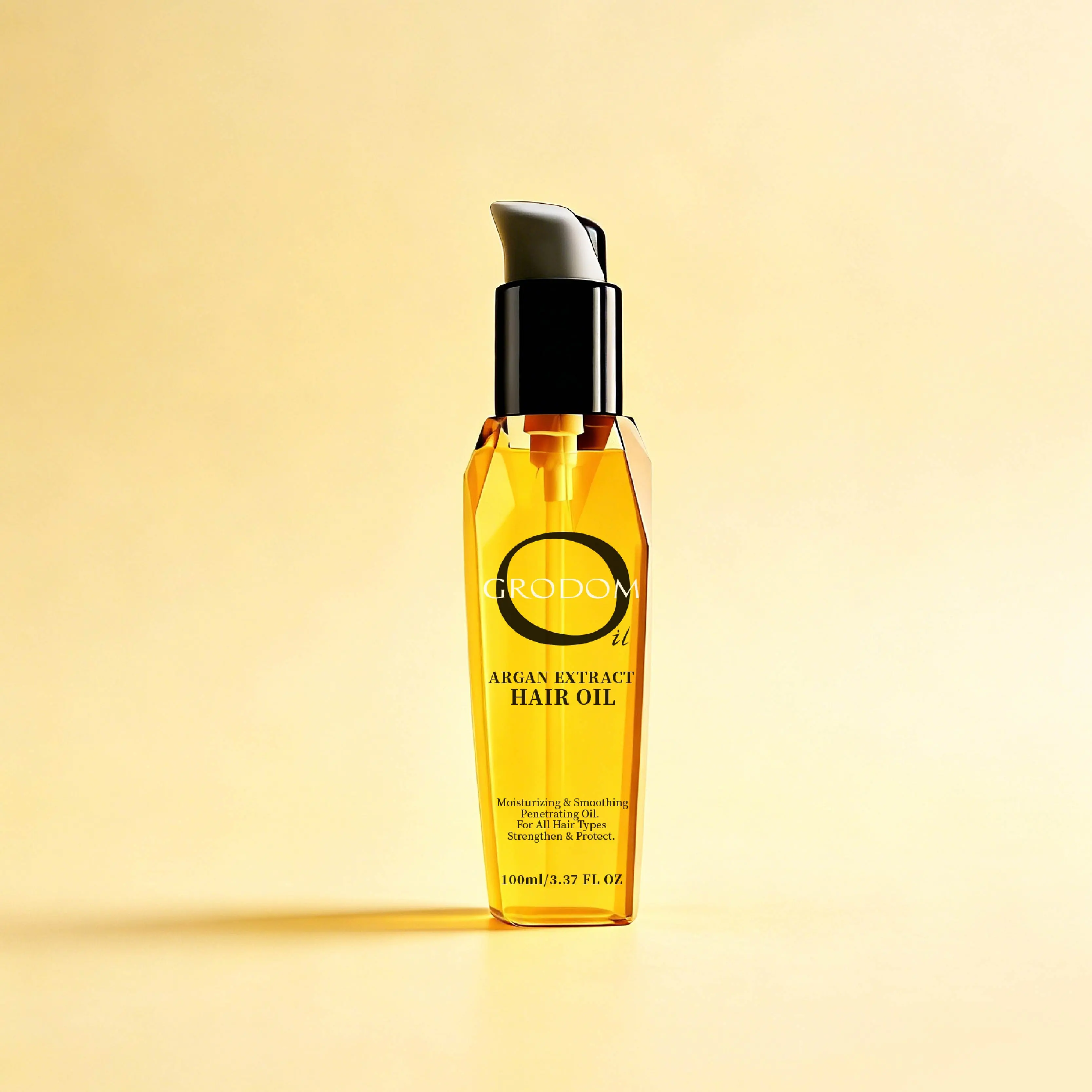GRODOM Moroccan Argan Oil & Coconut Hair Oil,Damaged Hair Repair,No-Rinse,Lightweight Non-greasy,Hair Gloss & Shine,Reflective Hair Effect,Anti Hair Loss,Instant Frizz Control,Nourish Hair Follicles,Strengthen Hair Roots,Dry Hair oil,100ml