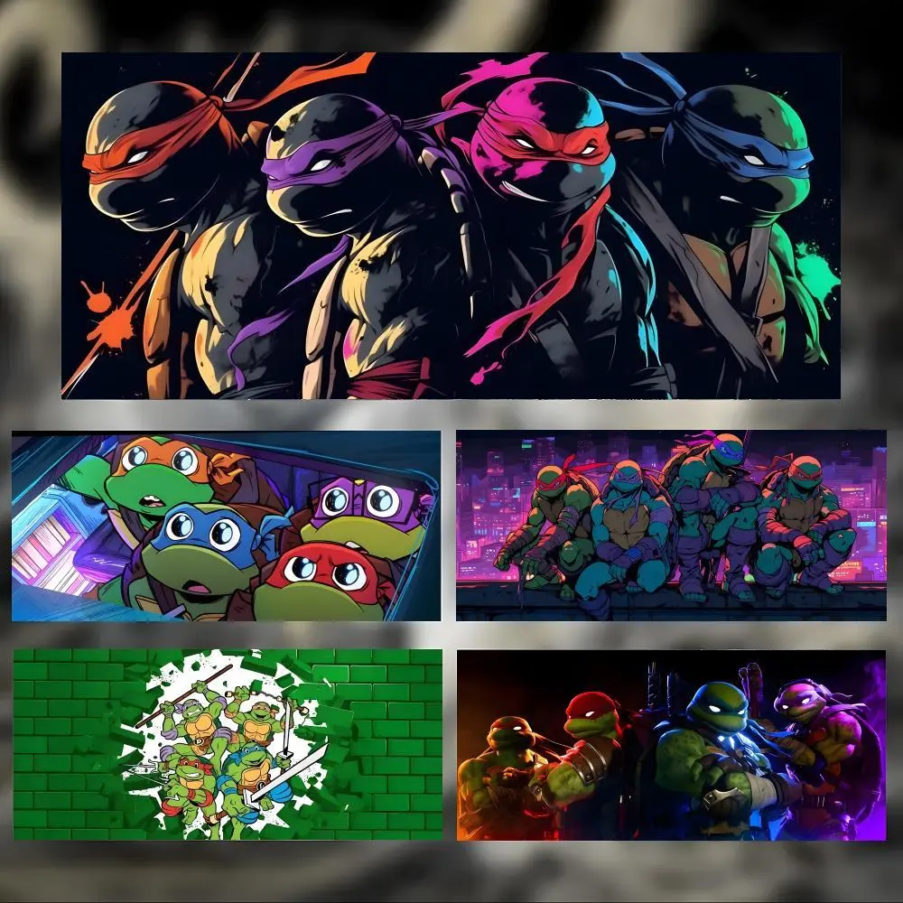 anime classic Teenage M-Mutant N-Ninja Turtles TMNT Mouse Pad Large Thick Desk Pad Stitched Edges Gaming Mouse Mat for PC