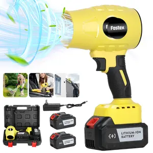 [Two Batteries] 24V Turbo Jet Leaf Blower, Powerful Turbo Fan, Pure Copper Motor, Car Dryer After Wash, Handheld Snow Remover, Cordless Turbo-Powered Air Blower, Home Improvement, Garden Maintenance