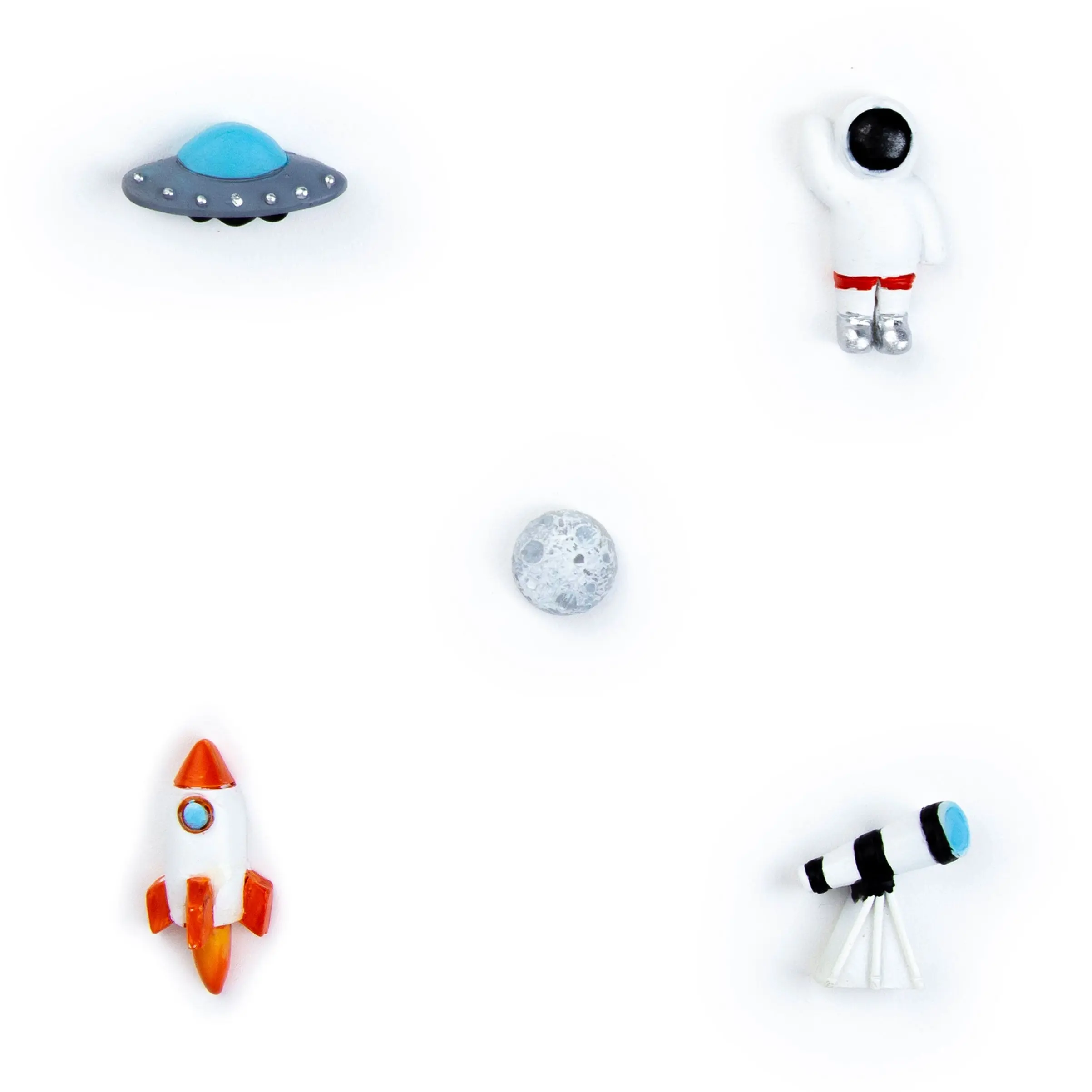 colorful SPACE EXPLORATION magnets s/5