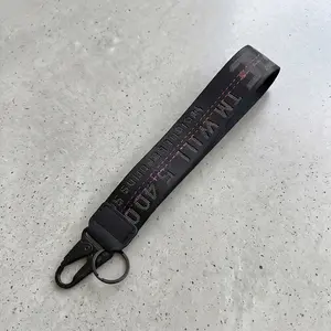 Car Keychain with Fabric Wrist Lanyard, Durable Unisex Key Ring,  Keychain Accessory for Car Keys, Wallets, Bags and Jeans