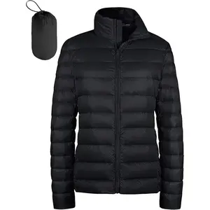 Women's Packable Ultra Light Weight Short Down Jacket