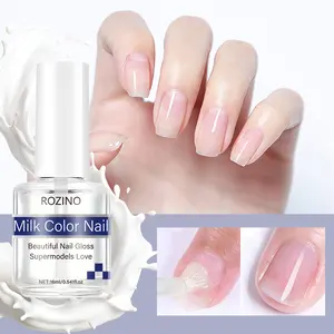 ROZINO Milk Color Nail Care 16ml Moisturizer for Superior Nail Nourishment & Strength with Keratin Amino Acid Formula Manicure Essential
