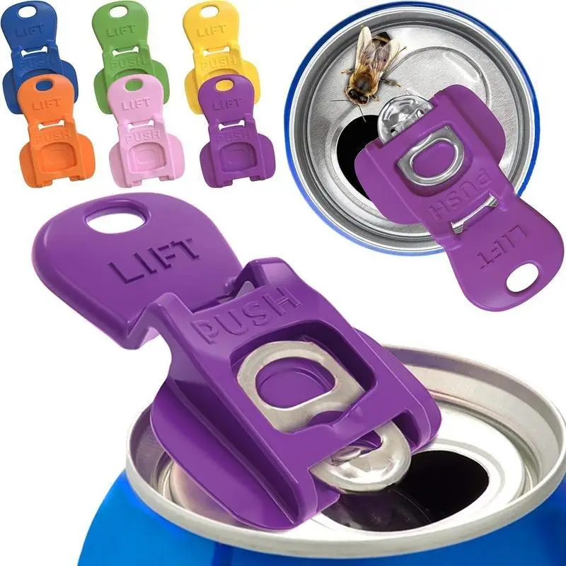Random Color Can Cover, Colorful Drink Can Cover, Beverage Barrier, Drinkware Lid, Drink Protector, Dust Proof Can Cap for Soda, Beer, Cola, Bottle Ca