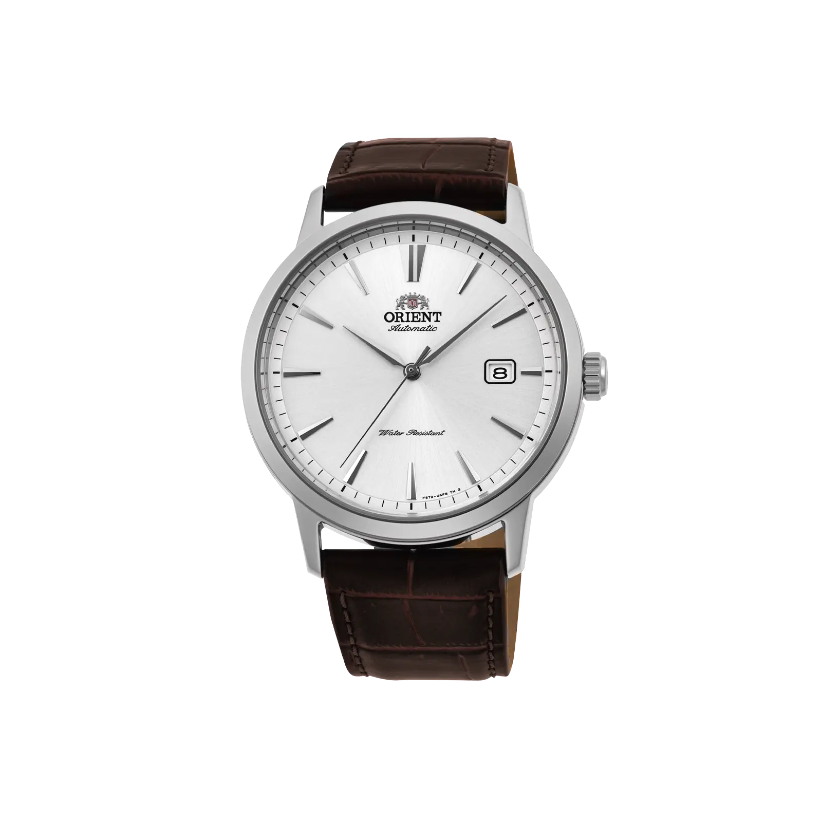 Orient Symphony III Men's Automatic Watches, Dress Style with Brown Leather Band and Buckle Clasp, 41.6mm 50m Water Resistant, Water Resistant Watch, Round, Date Display, Analog, 30M - 50M