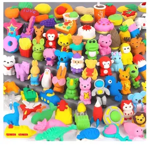 70 Pack Animal Erasers for Kids Bulk Desk Pets Classroom Prizes Treasure Box Toys for Classroom Supplies, 3D Puzzle Mini Erasers Pencil Eraser Back to School Supplies for Kids Party Favors (Random)