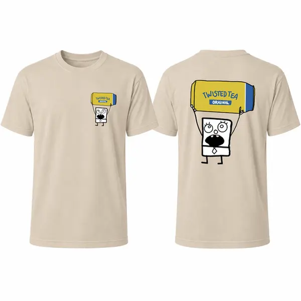 Doodlebob Twisted Tea T-Shirt, Tea Lover Vintage Graphic T-Shirt, Americana Fourth of July, BBQ Party Summer Tee