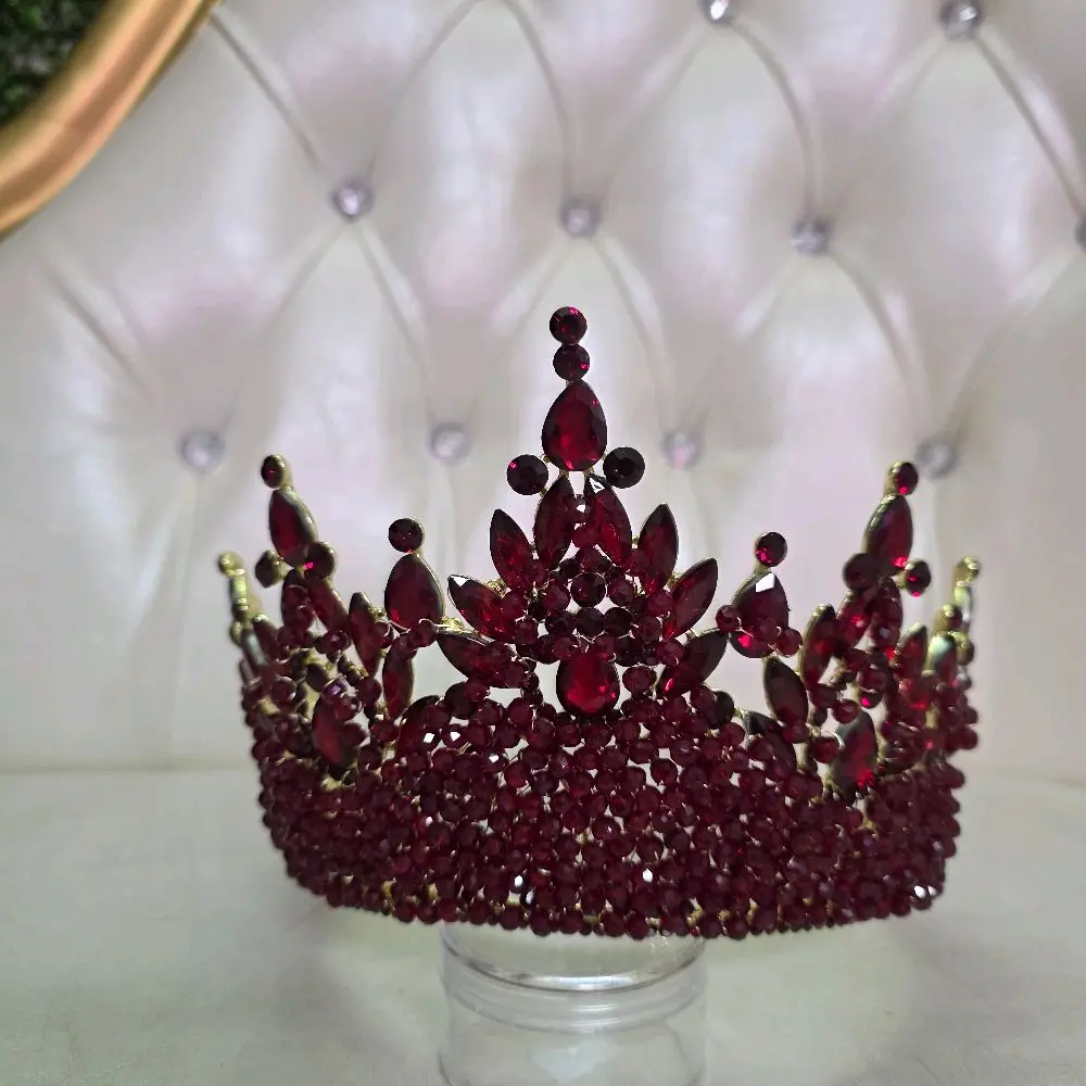 Burgandy Crystal Crown