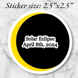 Solar eclipse total eclipse vinyl sticker