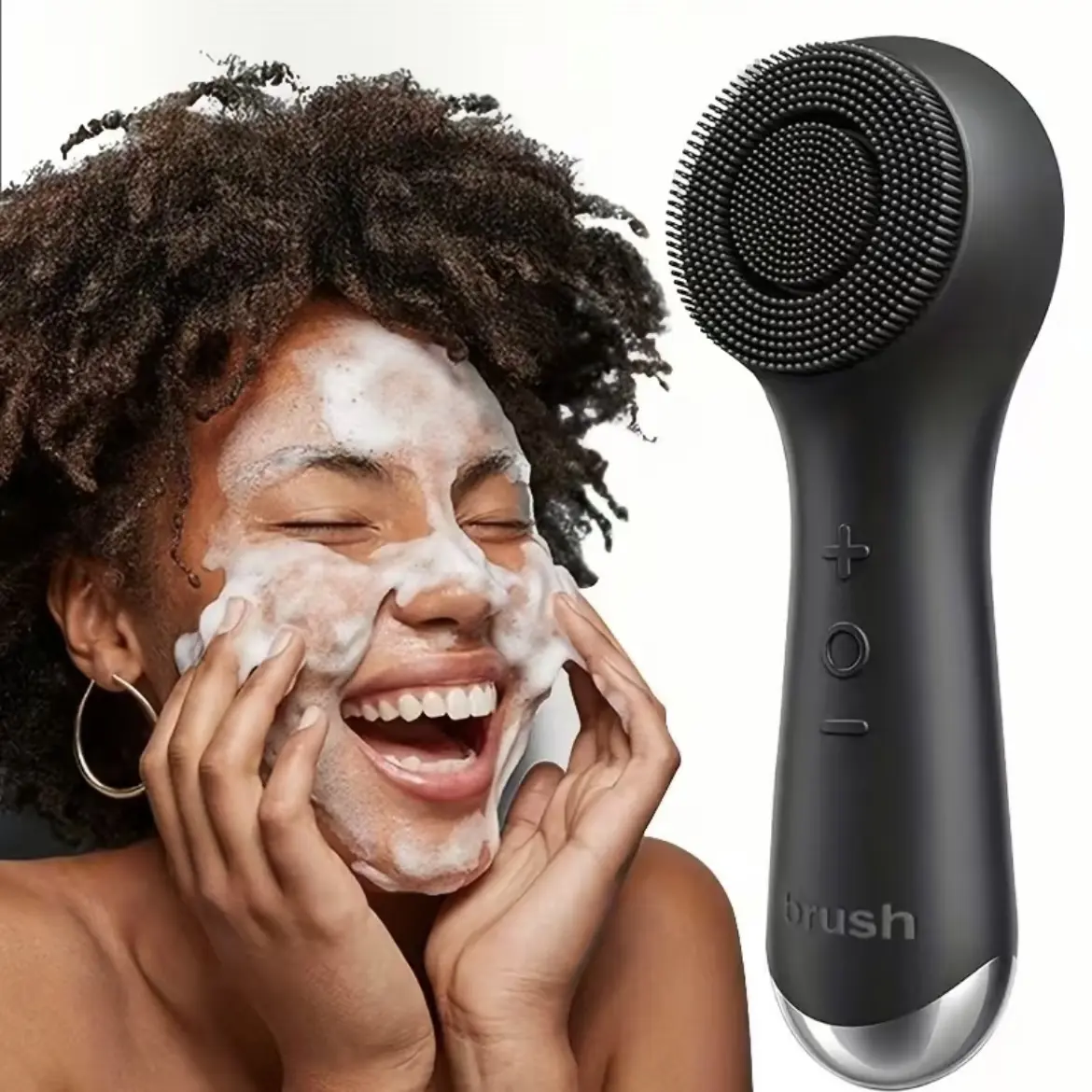 Facial Cleansing Brush,Vibrating Face Scrubber with Massage, Silicone Face Scrubber for Women & Men, Electric Facial Cleanser for Deep Cleansing, Gentle Exfoliating - TikTok Shop Facial Cleansing Brush,Vibrating Face Scrubber with Massage, Silicone Face Scrubber for Women & Men, Electric Facial Cleanser for Deep Cleansing, Gentle Exfoliating - TikTok Shop