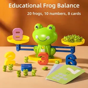 Frog Balance Addition Subtraction Toy, Math Learning Tools, Early Education, Intelligence Development, Cognitive Logic Training, Unisex Learning Gift