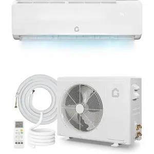 18000 BTU 19 SEER2 Mini Split AC Air Conditioner Heat Pump Inverter, 230V Ductless System, Cools Heats 1250 Sq.Ft, R32 Series with Installation Kits, White