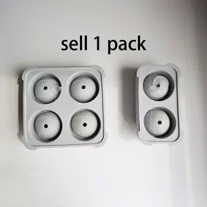 Baseball Ice Cube Silicone Molds for whiskey, 3D Fun Shapes Ice Baseball Maker Silicone Mold, Easy to Fill & Release, for Drinks, coffee, beer, whiskey