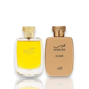 Rasasi | Hawas For Her + Hawas Elixir Bundle | Eau De Parfum | Women's Fragrance | 3.4 fl oz - 100 ml | Sweet - Woody & Musk Notes