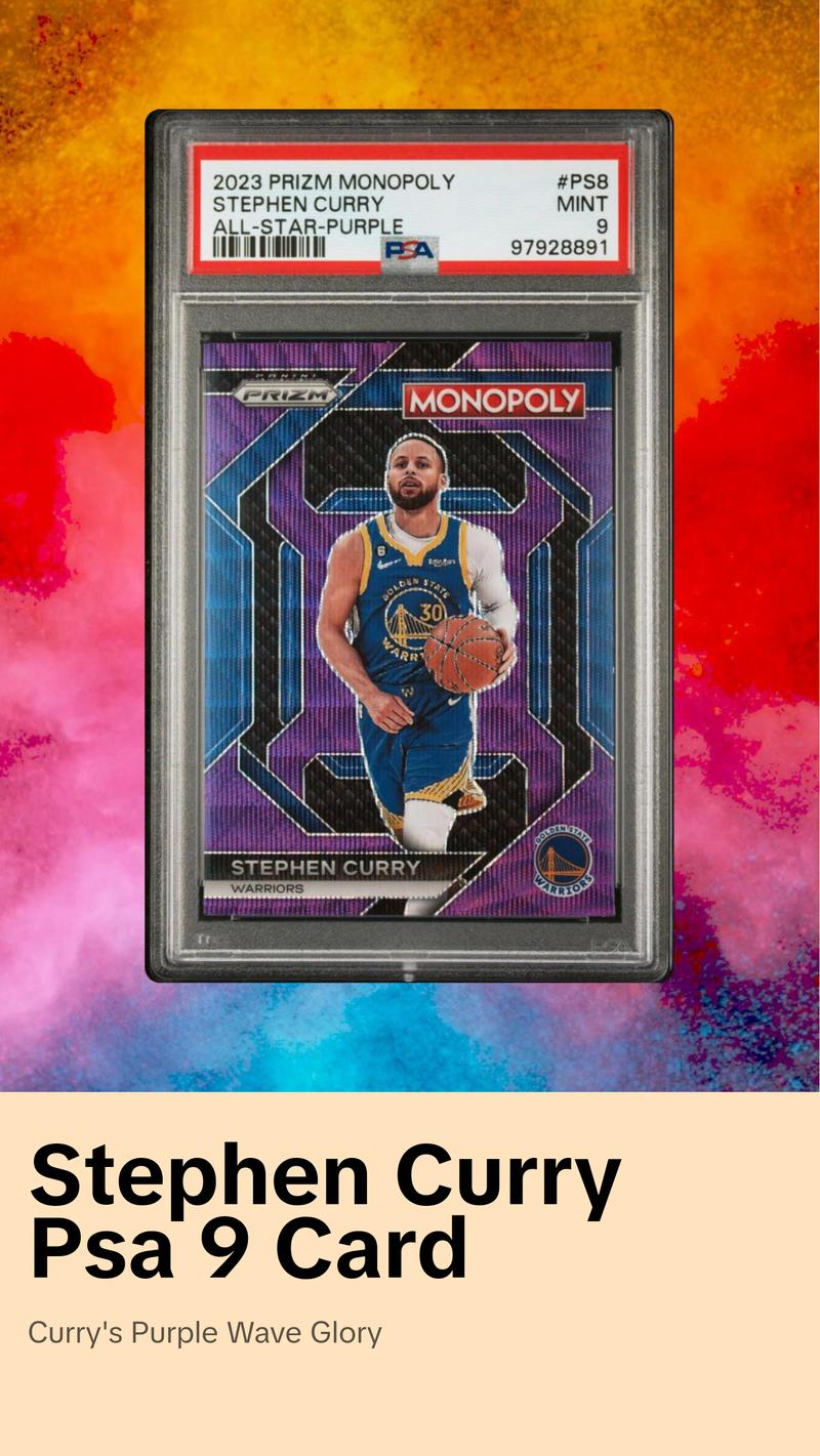 2023-24 Panini Prizm Monopoly - All Star-Purple #PS8 Stephen Curry - PSA 9 2023-24 Panini Prizm Monopoly - All Star-Purple #PS8 Stephen Curry - PSA 9