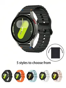 Sports replacement wristband, quick-release waterproof soft rubber replacement strap, compatible with men's and women's smart sports watches, waterproof, lightweight, flexible and soft. Does not fade, odorless, non-toxic. Provides a comfortable wearing ex