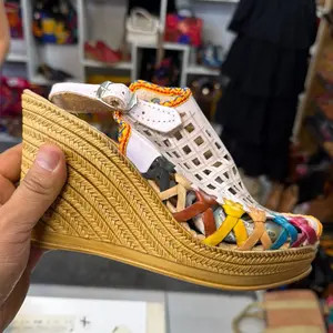 Media plataforma $45 Mexican Shoes, huaraches handmade sneakers, Walk with style Flatform Women shoes, handcrafted huaraches