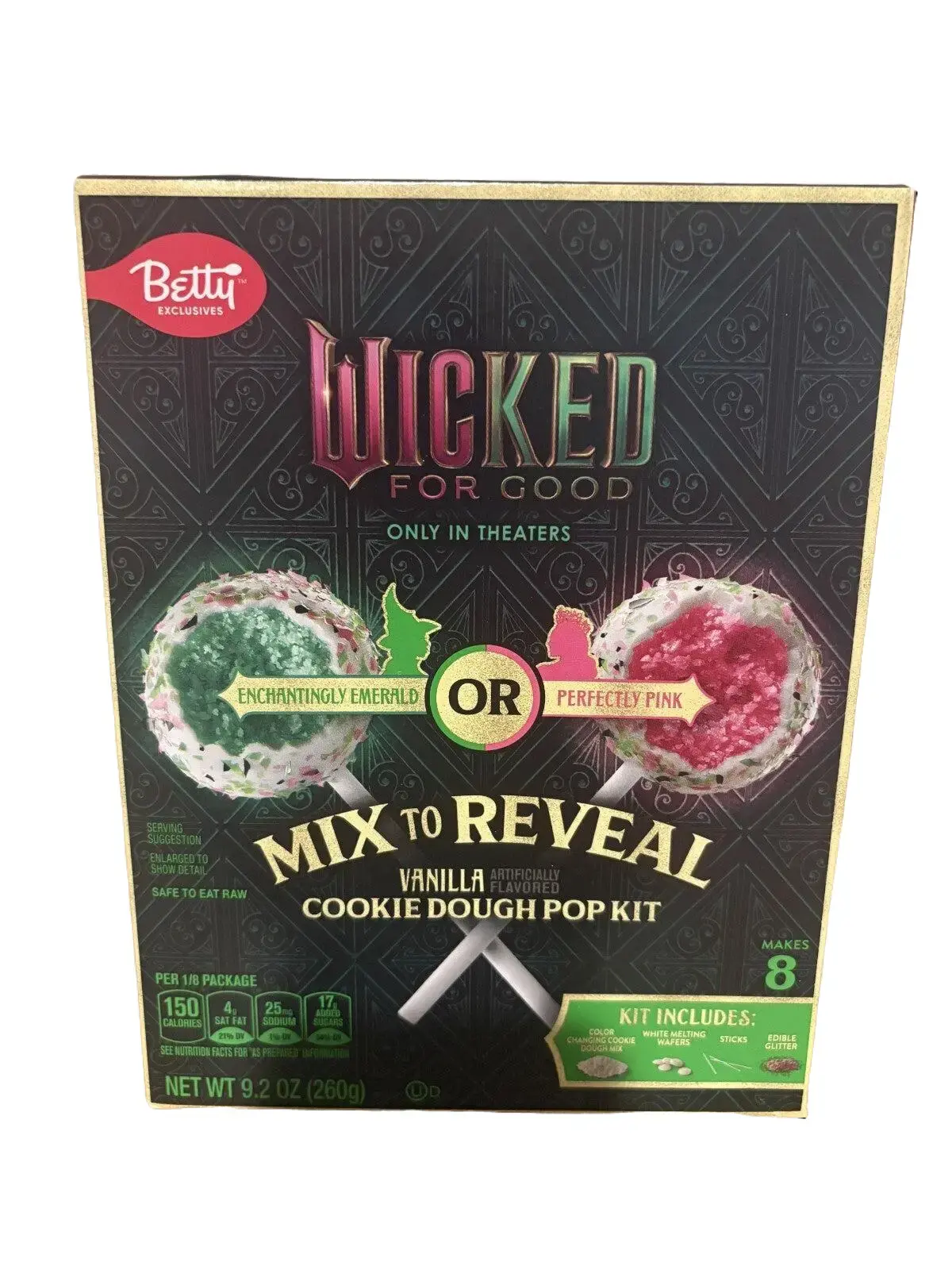 NEW Betty Crocker Wicked Mix to Reveal Cookie Dough Pop Kit Wicked Movie