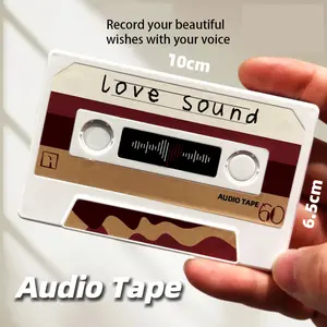 Recording Voice Card Tape Greeting Card Recordable 300 Seconds DIY MusicCard Love Sound Label for Valentine's Day Anniversary Birthday Gift Christmas Gifts forboyfriends/girlfriends Friends and Family