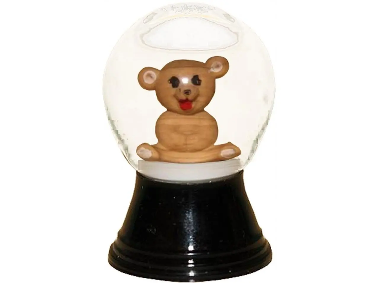 Mini Glass Teddy Bear Snowglobe, Home Decor, Room Decor Statue Figurine