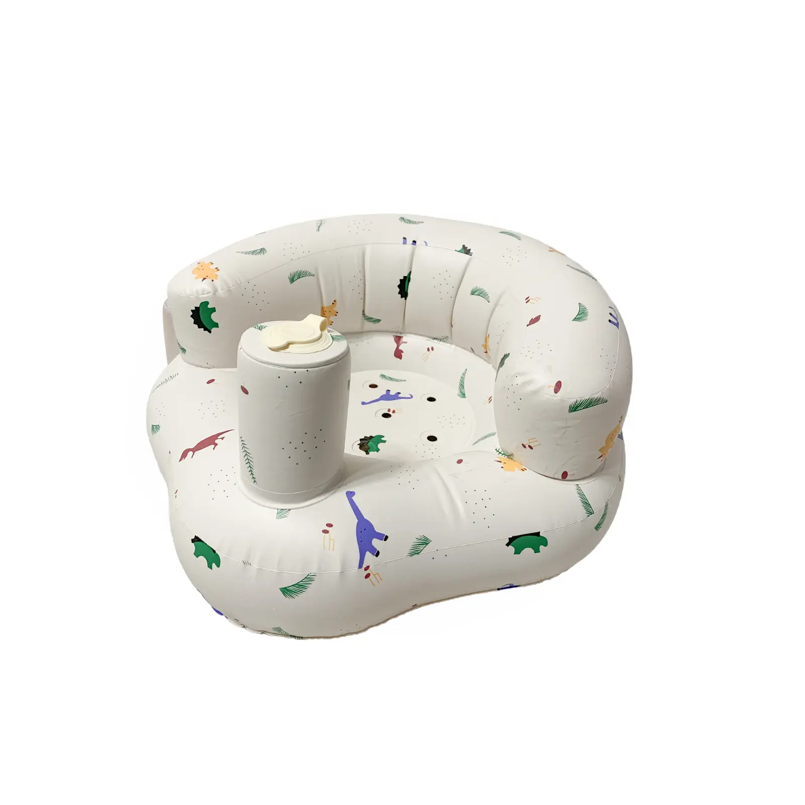 Inflatable baby Seat, Built In Air Pump Back Support Sofa, Supportive Baby Floor Chair for Sitting Up, Shower Chair Floor Seater