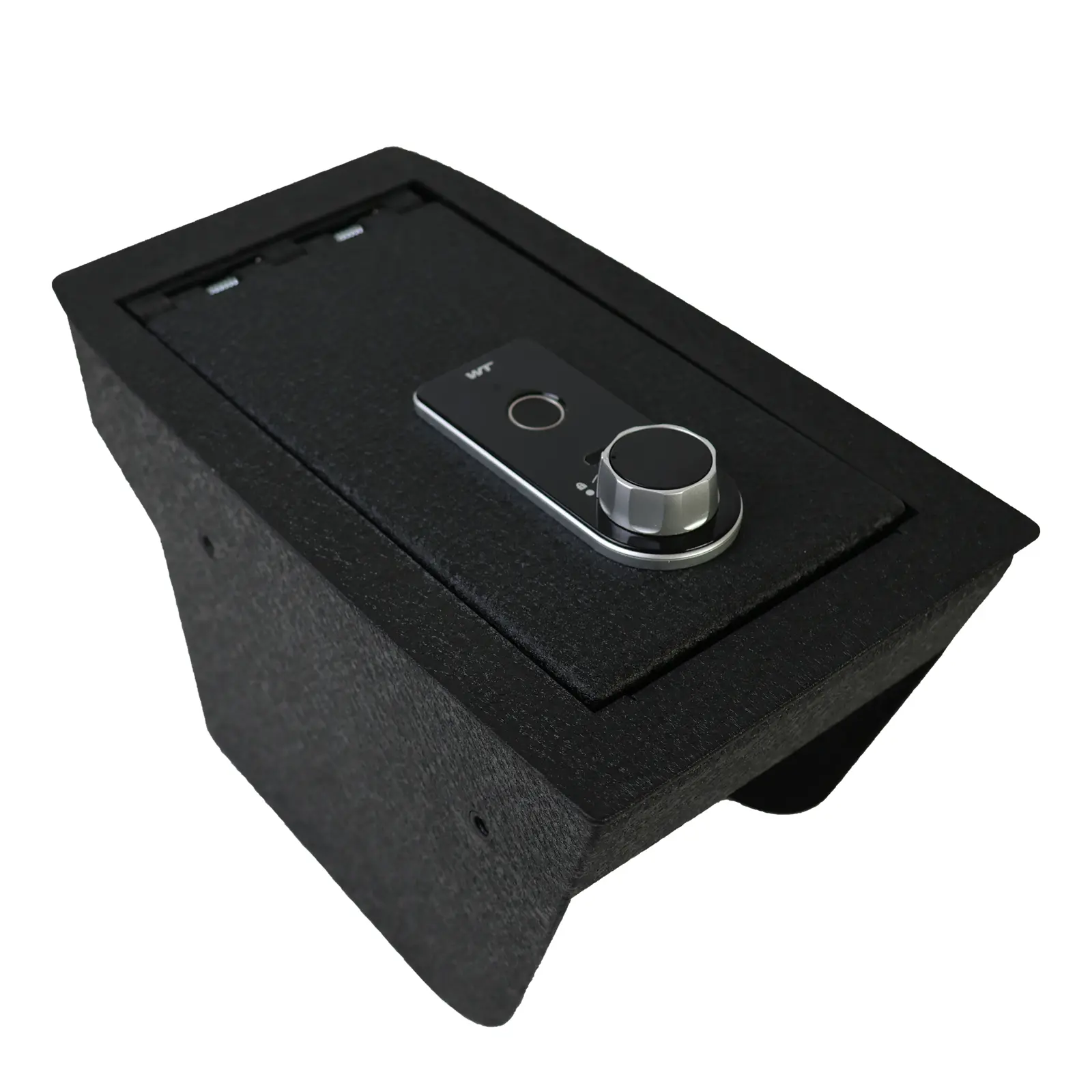 WASAI Center Console Gun Safe Compatible with Ford Bronco Sport 2021-2024, Fingerprint Lock with Key