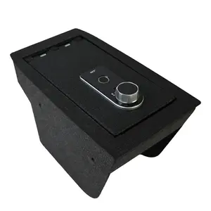 WASAI Center Console Gun Safe Compatible with Ford Bronco Sport 2021-2024, Fingerprint Lock with Key