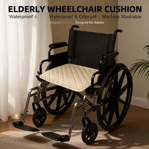 Senior Incontinence Pad, Waterproof Non-Slip Wheelchair Cushion, Pure Color Leak-Proof Care Mat for Elderly and Disabled Nursing